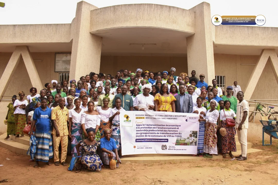 Commune Vo1/ Le Projet d’Appui à l’autonomisation économique, à la protection de l’environnement et leadership professionnel des femmes des groupements de transformation du manioc lancé